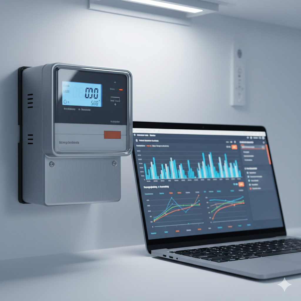 Zähler & Diagramm – Energie im Blick